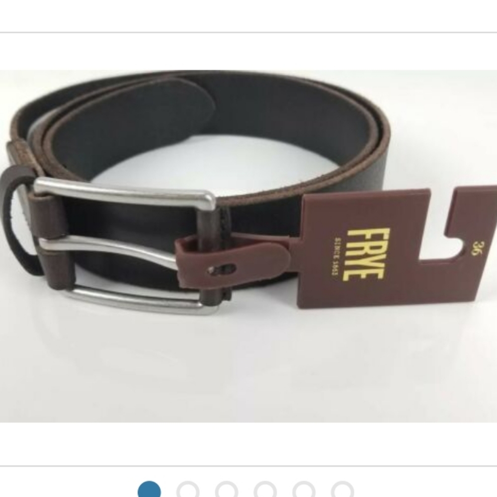 NWT Men's Frye Leather Belt - Picture 2 of 7